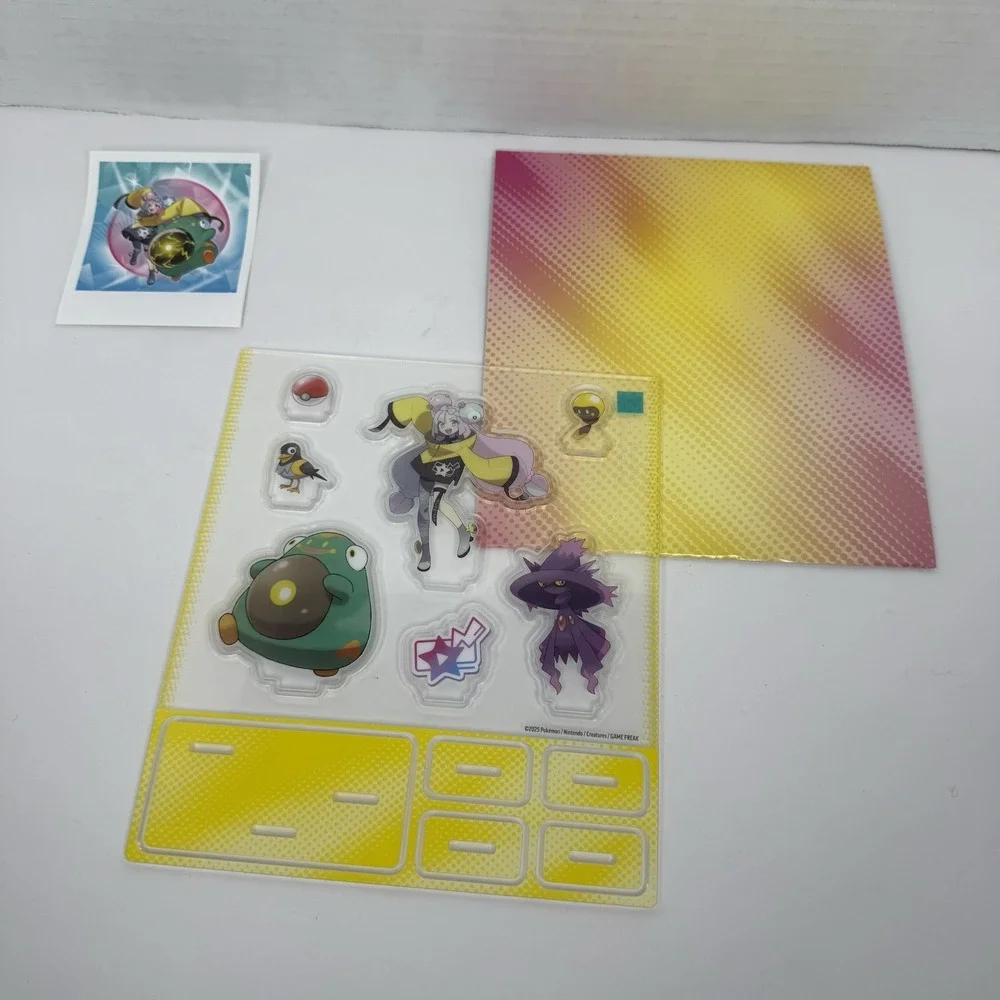 Iono's Bellibolt ex Premium Collection Acrylic Standees, Backdrop and Sticker